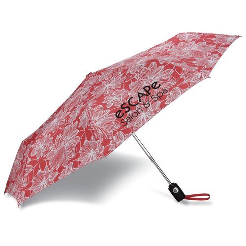 totes Auto Open/Close Umbrella - Floral - 43" Arc Main Image