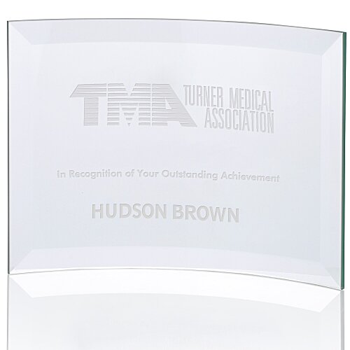 Scroll Jade Glass Award - 4" Main Image
