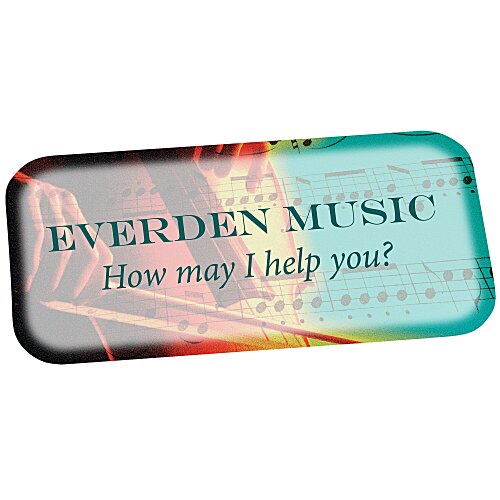 Full Colour Name Badge - Rectangle - Magnet Main Image