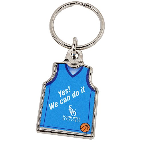 Sports Jersey Metal Keychain - Basketball Main Image