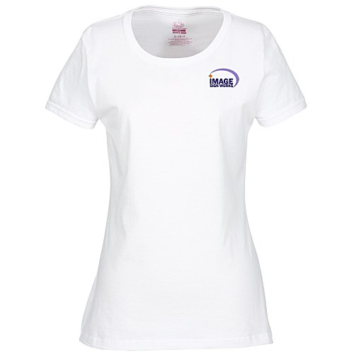 Fruit of the Loom HD T-Shirt - Ladies' - Embroidered - White Main Image