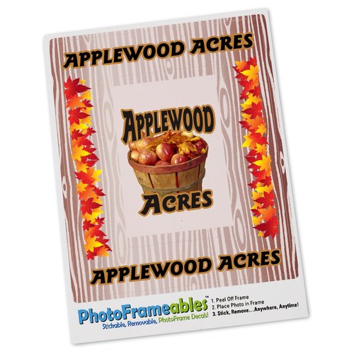 Removable Photo Frame Decal - 3x2 - Woodgrain Main Image