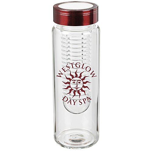 Fruit Infuser Glass Water Bottle Main Image