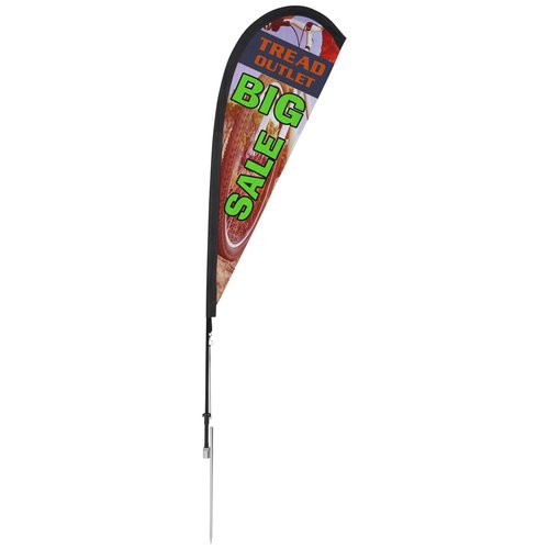 Outdoor Sail Sign - 6 feet - One Sided Main Image