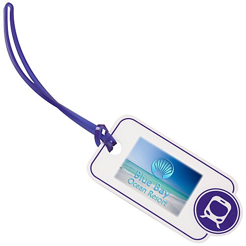 Bon Voyage Luggage Tag - Train Main Image