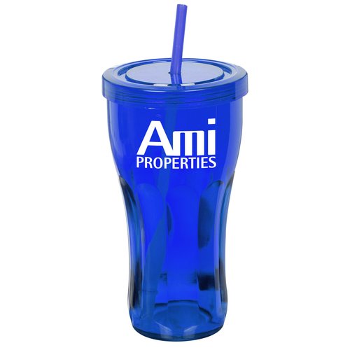Fountain Soda Tumbler with Straw - 24 oz. Main Image