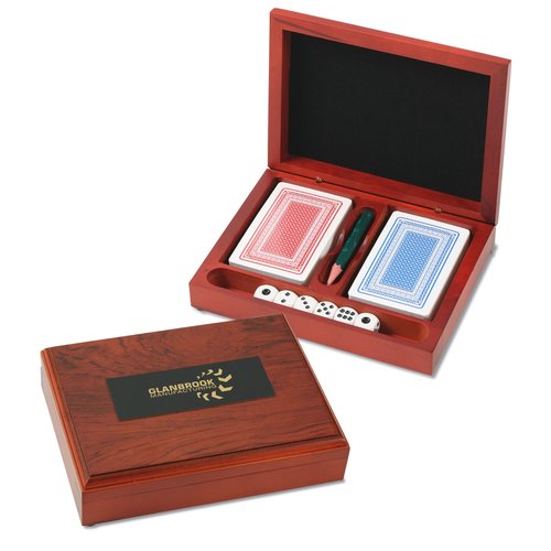 Rosewood Card & Dice Set Main Image