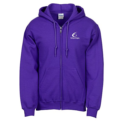 Gildan 50/50 Full-Zip Hooded Sweatshirt - Screen Main Image