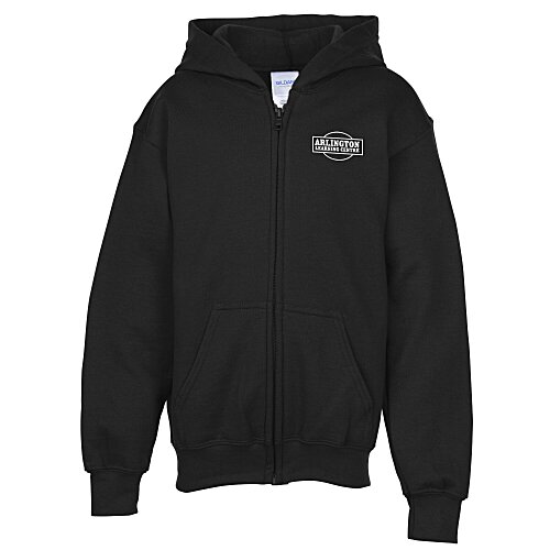 Gildan 50/50 Full-Zip Hooded Sweatshirt - Youth - Screen Main Image