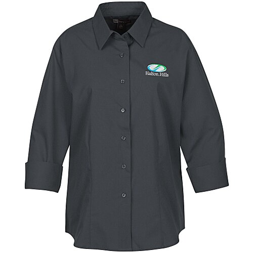 Superblend 3/4 Sleeve Poplin Shirt - Ladies' Main Image
