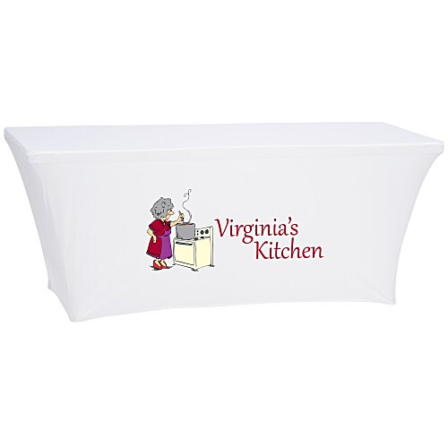 Hemmed Open-Back UltraFit Table Cover - 6' Main Image