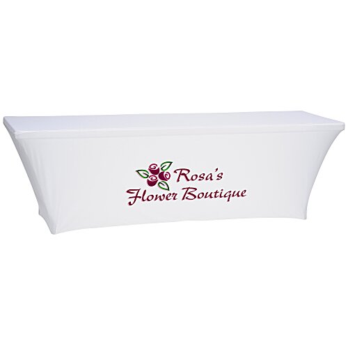 Hemmed Open-Back UltraFit Table Cover - 8' Main Image