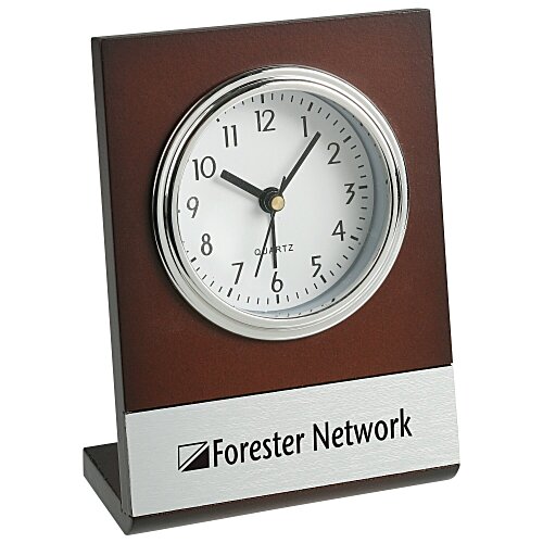 Wooden Desk Clock Main Image