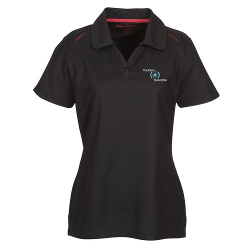 Coal Harbour Snag Resistant Contrast V-Neck Polo - Ladies' Main Image
