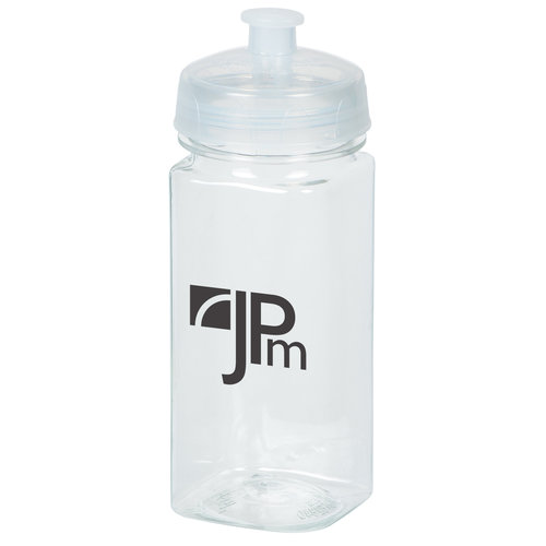 PolySure Squared-Up Water Bottle - 16 oz. - Clear Main Image