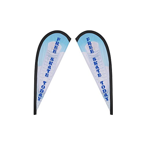 Sail Sign - 6 feet - Two Sided - Replacement Graphic Main Image