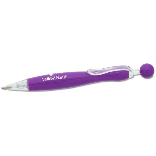 Curved Dot Pen - Closeout Main Image