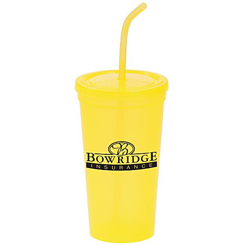 Brilliantly Bent Straw Tumbler - 22 ounces Main Image