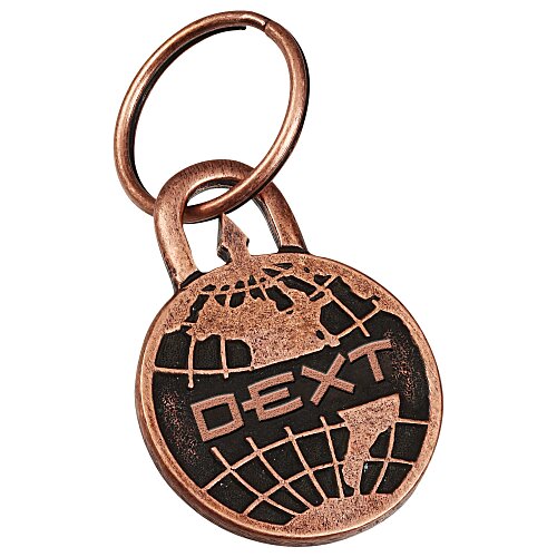 Nail Friendly Econo Metal Keychain - Round Main Image