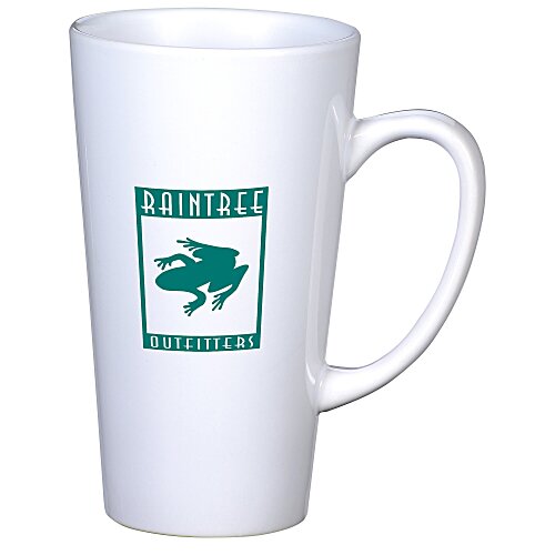 Tall Latte Mug - 16 oz. - White Main Image