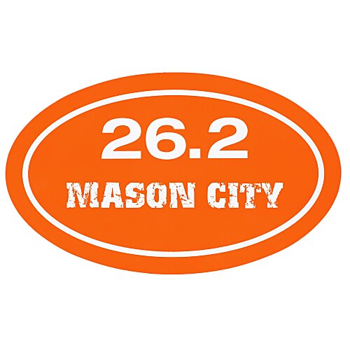 Removable Euro Bumper Sticker - 26.2 Main Image