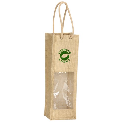 Jute Wine Tote - Single Main Image