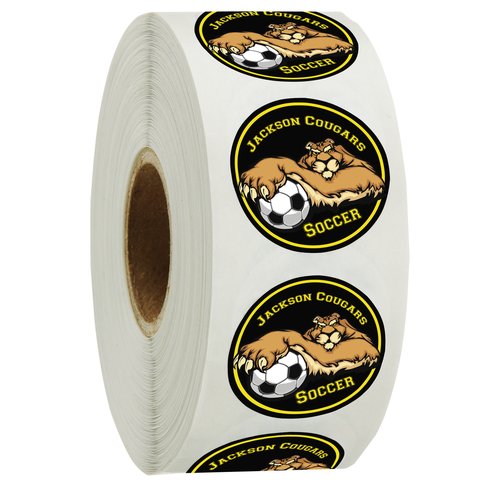 Full Colour Sticker by the Roll - Circle - 1 inch Main Image