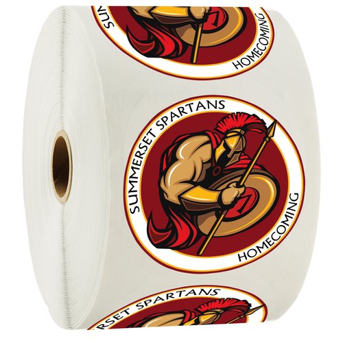 Full Colour Sticker by the Roll - Circle - 3 inches Main Image