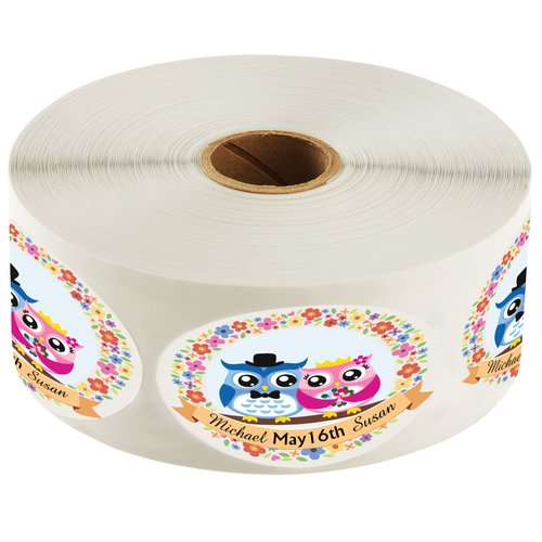 Full Colour Sticker by the Roll - Oval - 1-1/2" x 2-1/2" Main Image