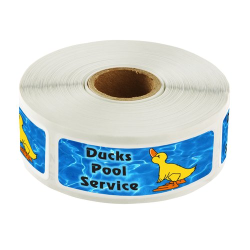 Full Colour Sticker by the Roll - Rectangle- 1" x 3" Main Image