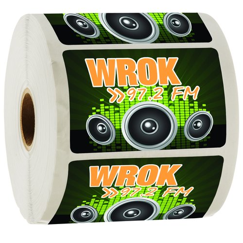 Full Colour Sticker by the Roll - Rectangle- 2" x 3" Main Image
