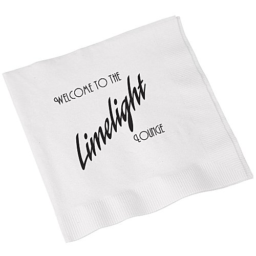 Beverage Napkin - 3-ply - White Main Image