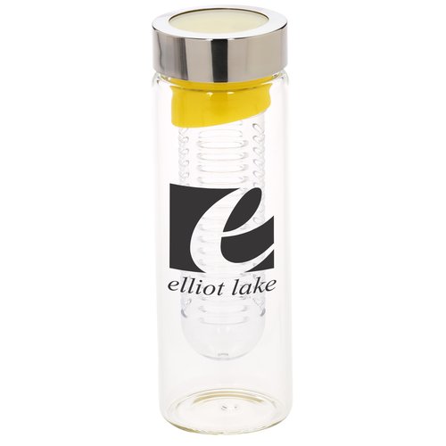Flavour It Glass Water Bottle 20 oz. - Silver Main Image