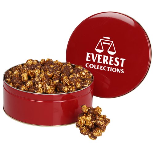Chocolate Drizzled Caramel Corn Tin Main Image