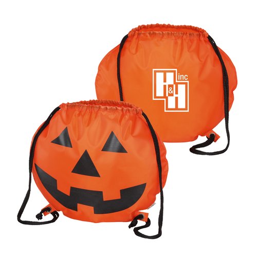 Reflective Pumpkin Drawstring Sportpack Main Image