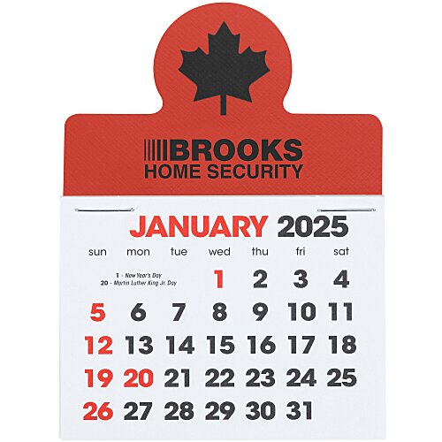 Stick Up Calendar - Maple Leaf Main Image