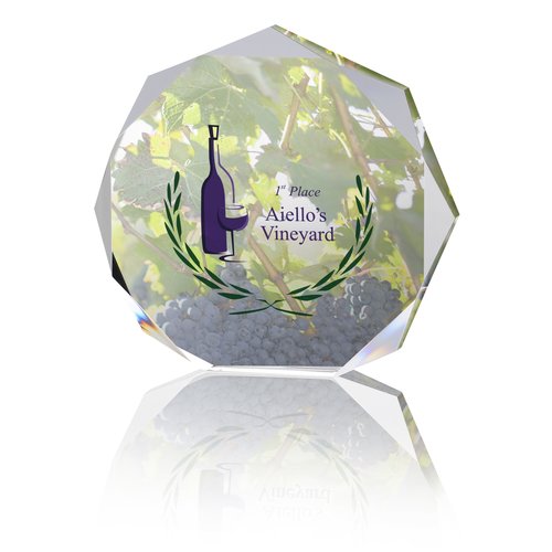 Enterprise Octagon Acrylic Award - Full Colour Main Image