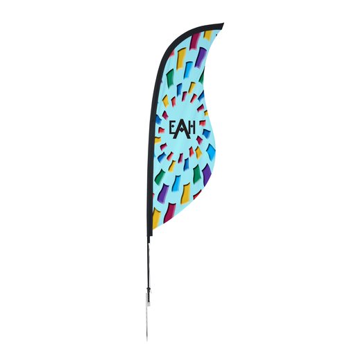 Outdoor Sabre Sail Sign - 9 feet - One Sided Main Image