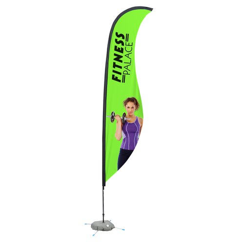 Indoor Sabre Sail Sign - 13 feet - One Sided Main Image