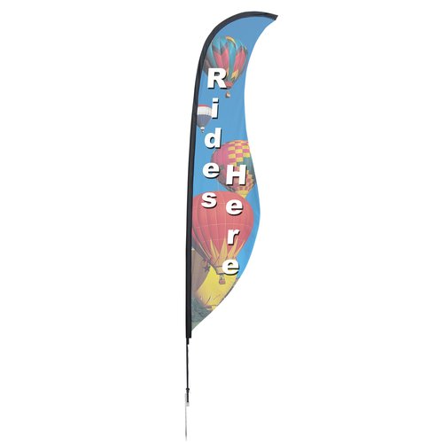 Outdoor Sabre Sail Sign - 13 feet - One Sided Main Image