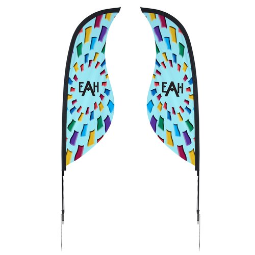 Outdoor Sabre Sail Sign - 9 feet - Two Sided Main Image