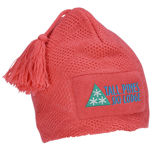 Diamond Knit Pom-Pom Beanie Main Image