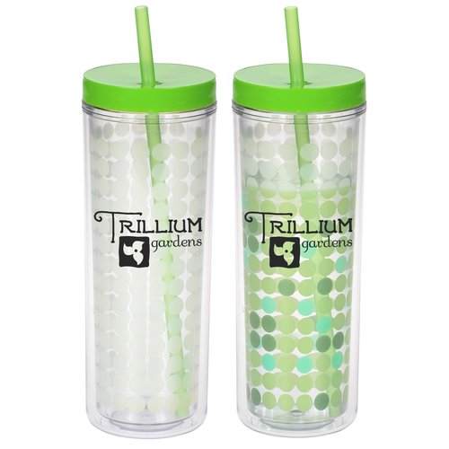 Ice Chameleon Tumbler with Straw - 16 ounces Main Image