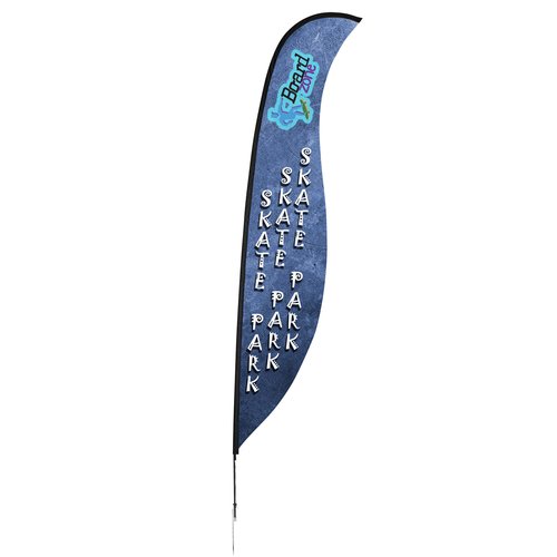 Outdoor Sabre Sail Sign - 17 feet - One Sided Main Image