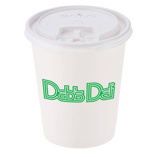 Paper Hot/Cold Cup with Tear Tab Lid - 10 oz. Main Image
