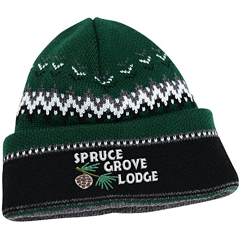 Chevron Heavyweight Toque with Cuff Main Image