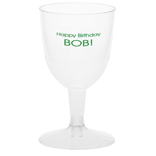 2-Piece Plastic Wine Glass - 5 oz. Main Image