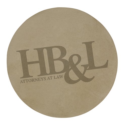 Buff Bonded Leather Coaster Main Image