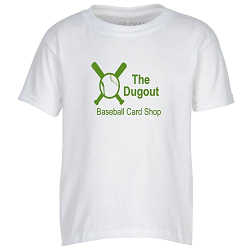 Gildan DryBlend 50/50 T-Shirt - Youth - Screen - White Main Image
