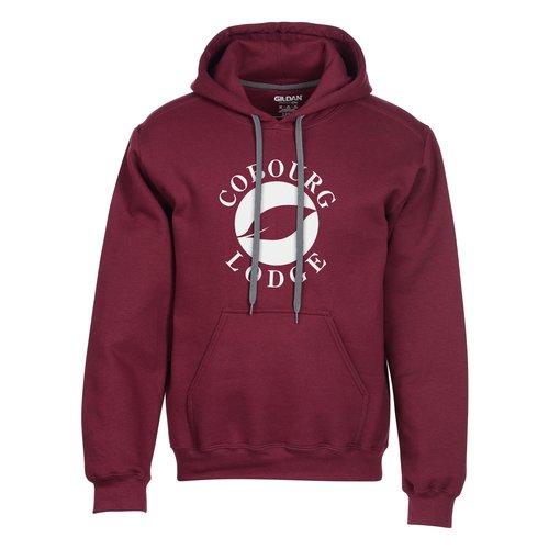 Gildan Ring Spun Cotton Hooded Sweatshirt - Screen Main Image